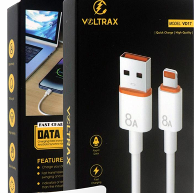 CABLE 120W VOLTRAX VT-VD1 VD17 USB A Lightning