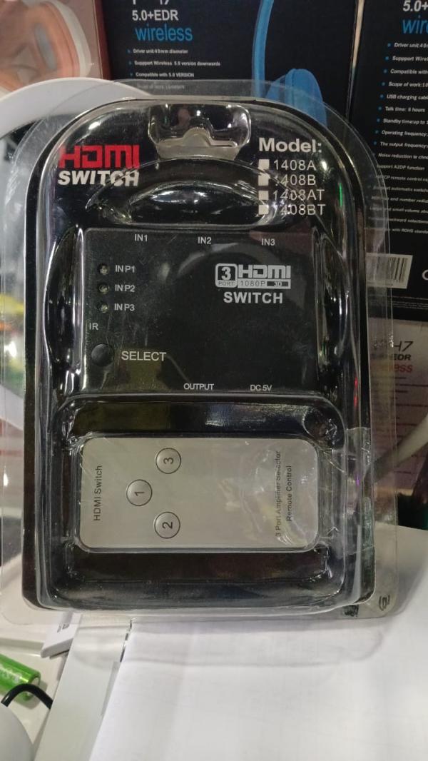 ADAPTADOR SWITCH HDMI 3EN 1 CONTROL REMOTO FC-8815
